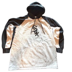 Chicago White Sox‎ MLB Sweatshirt Hoodie Lee Sport Men's Graphic Logo Black Grey
